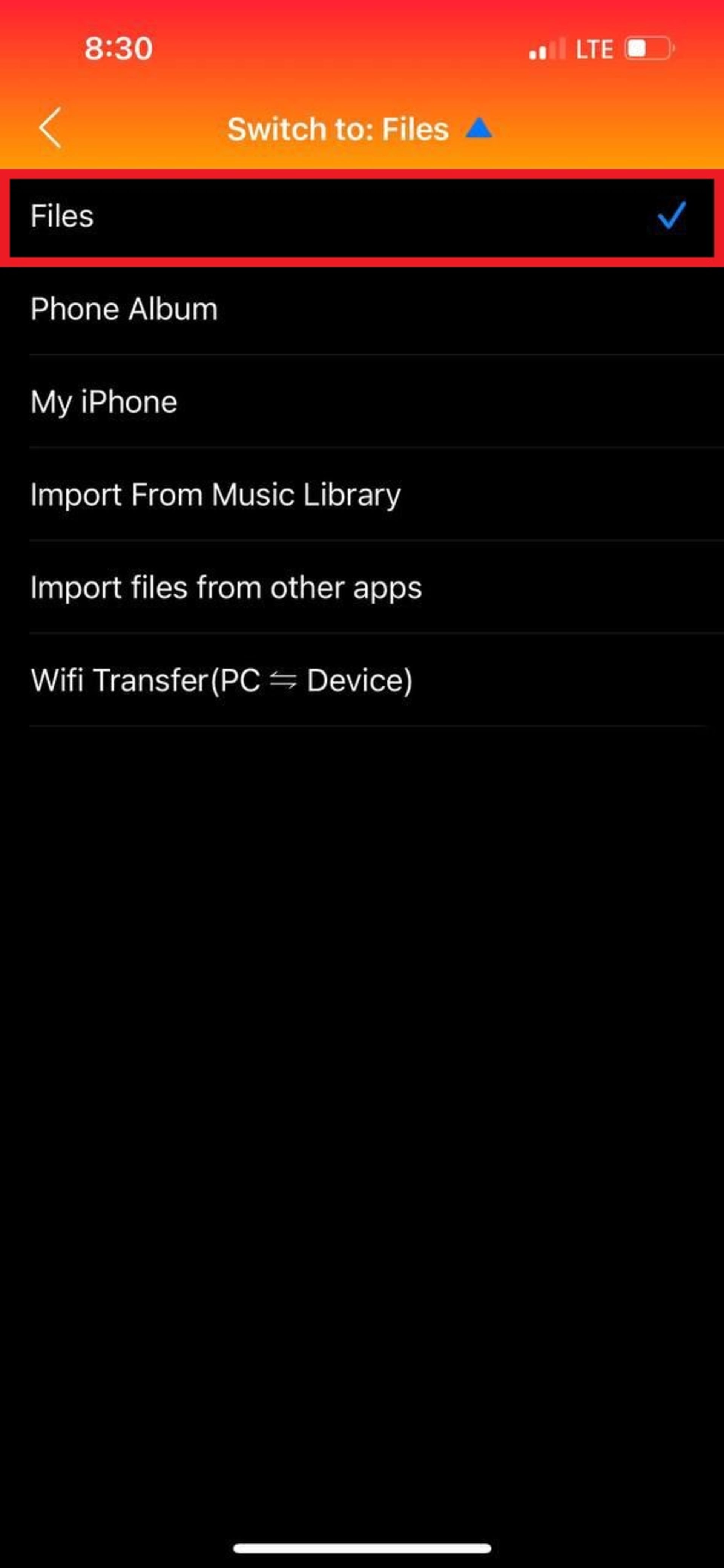 audio-converter-files-680a89345238a3f2f6785f3b انتخاب فایل در Audio Converter